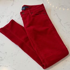 Ralph Lauren Women's Vibrant Red Skinny Jeans